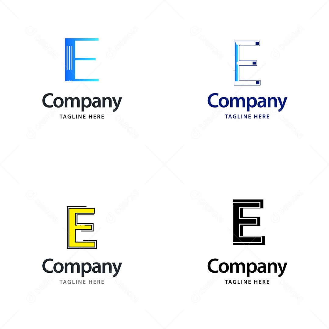 Logo de Empresa E Ilustração Vetor EPS