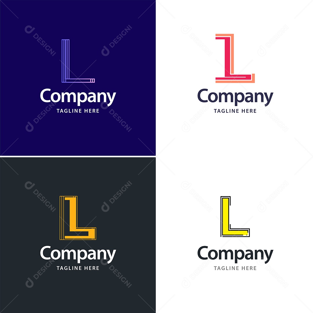 Logo de Empresa L Ilustração Vetor EPS