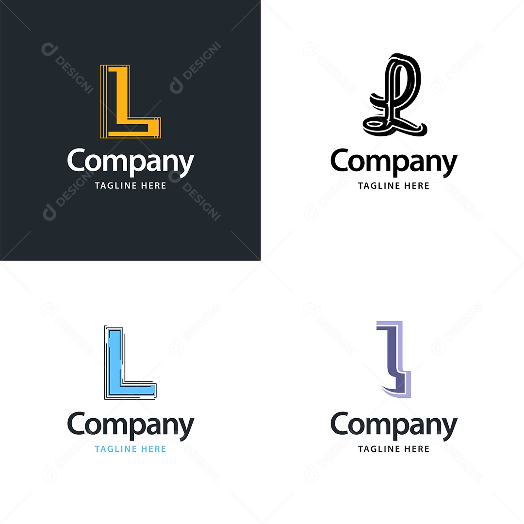 Logo de Empresa L Ilustração Vetor EPS