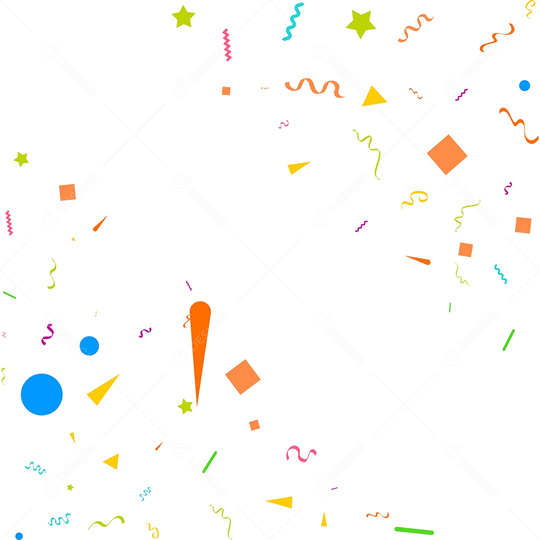 Fundo de Enfeites Coloridos Vetor EPS