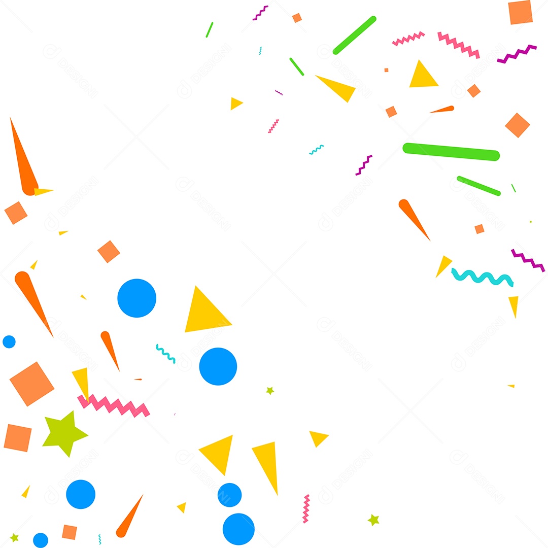 Fundo de Enfeites Coloridos Vetor EPS