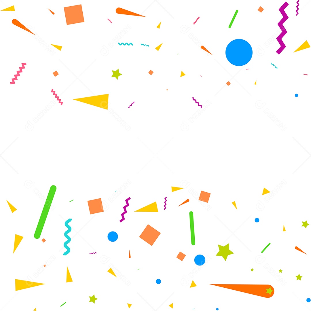 Fundo de Enfeites Coloridos Vetor EPS