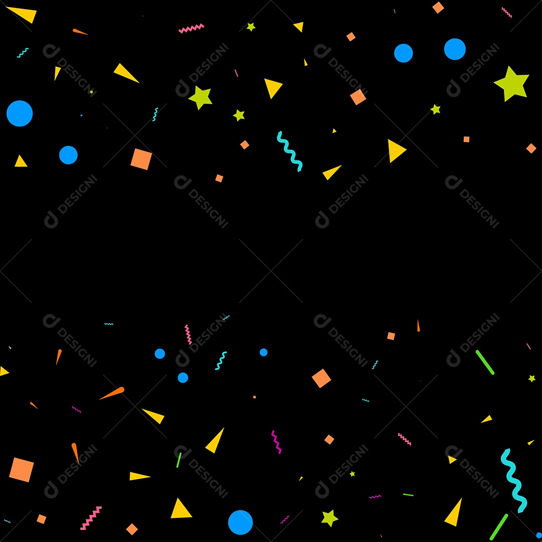 Fundo de Enfeites Coloridos Vetor EPS