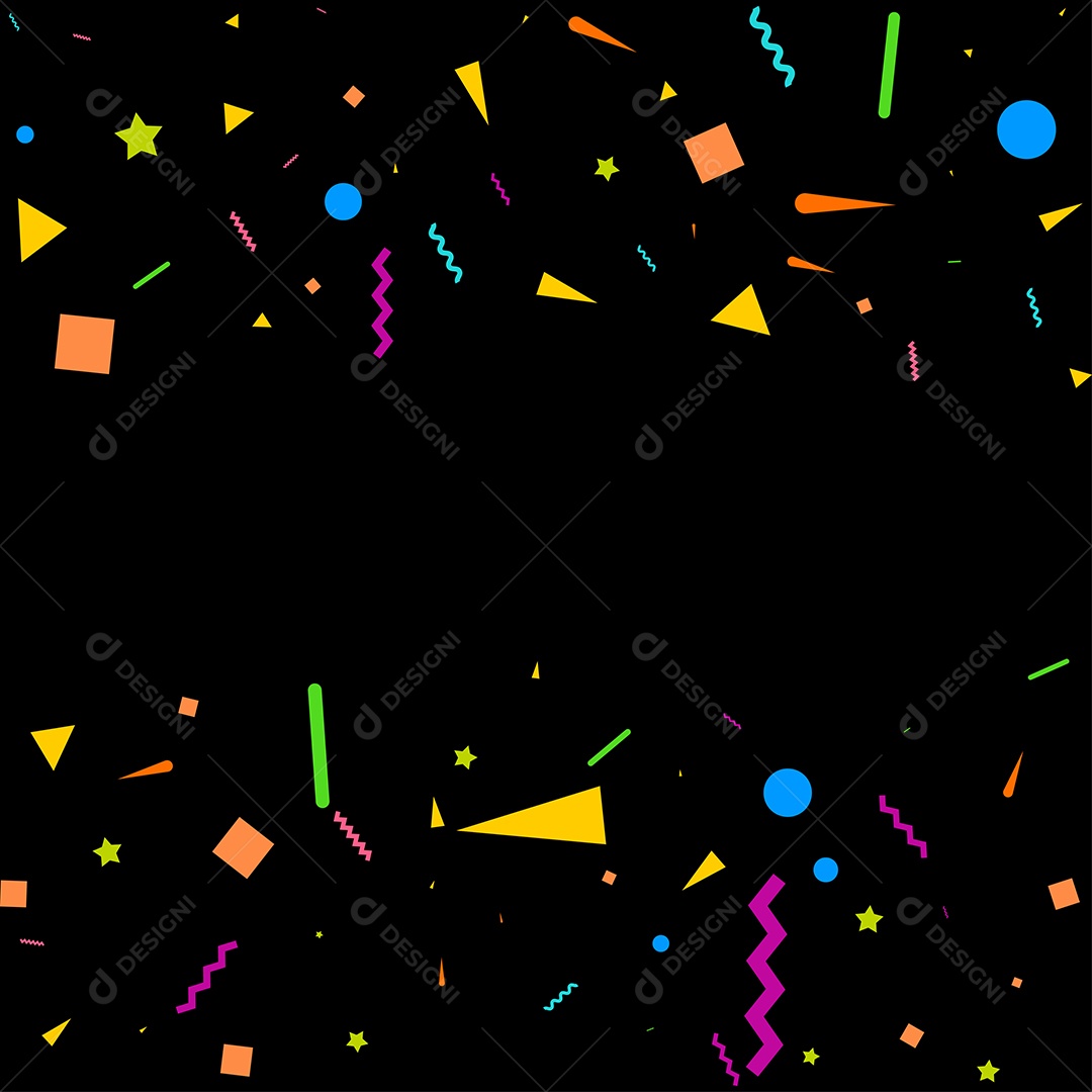 Fundo de Enfeites Coloridos Vetor EPS