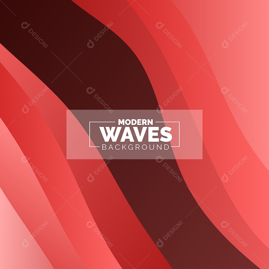 Plano de Fundo Ondas Modernas Vermelho Ilustração Vetor EPS