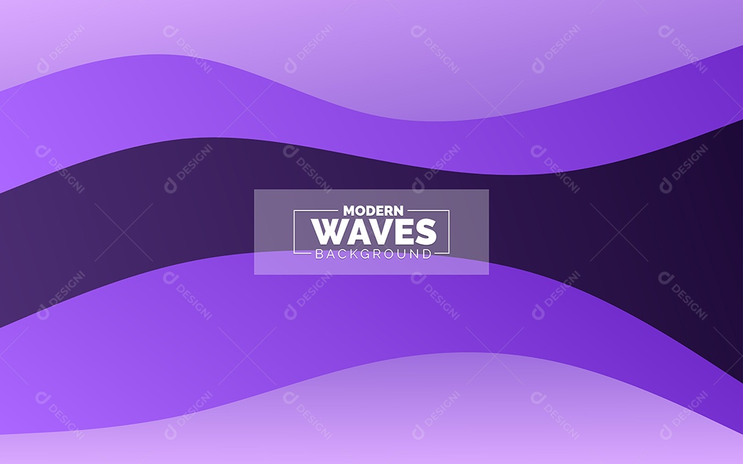 Plano de Fundo Ondas Modernas Roxo Ilustração Vetor EPS