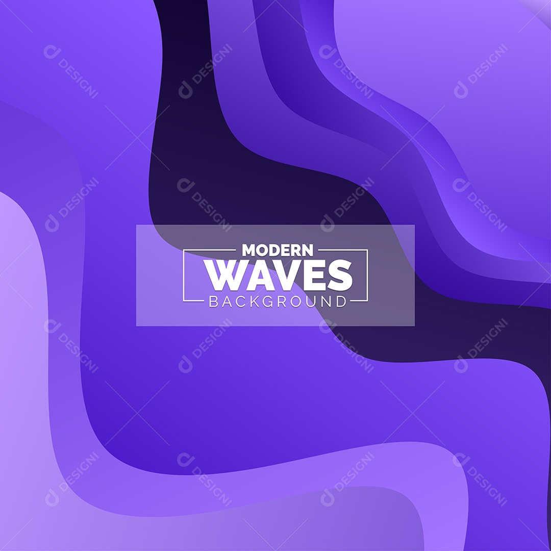 Plano de Fundo Ondas Modernas Roxo Ilustração Vetor EPS