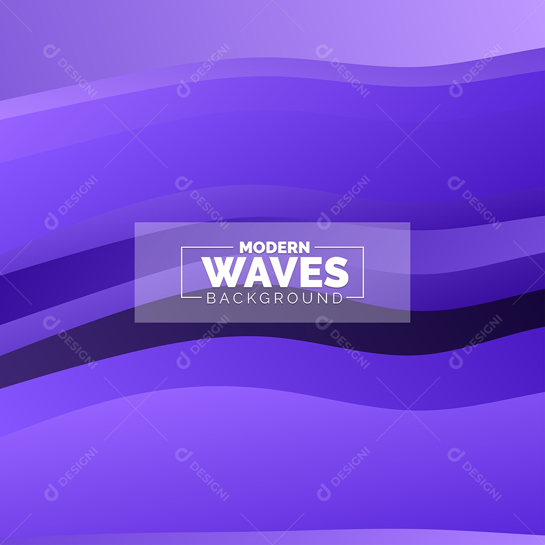 Plano de Fundo Ondas Modernas Roxo Ilustração Vetor EPS