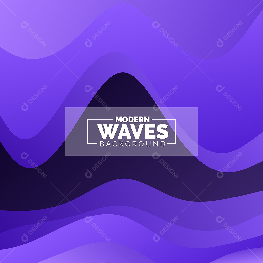 Plano de Fundo Ondas Modernas Roxo Ilustração Vetor EPS