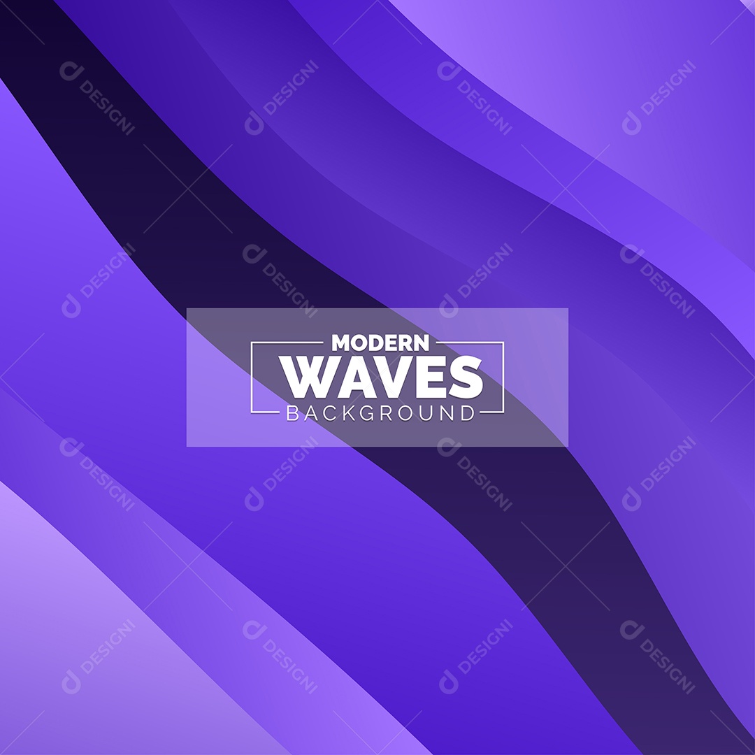 Plano de Fundo Ondas Modernas Roxo Ilustração Vetor EPS