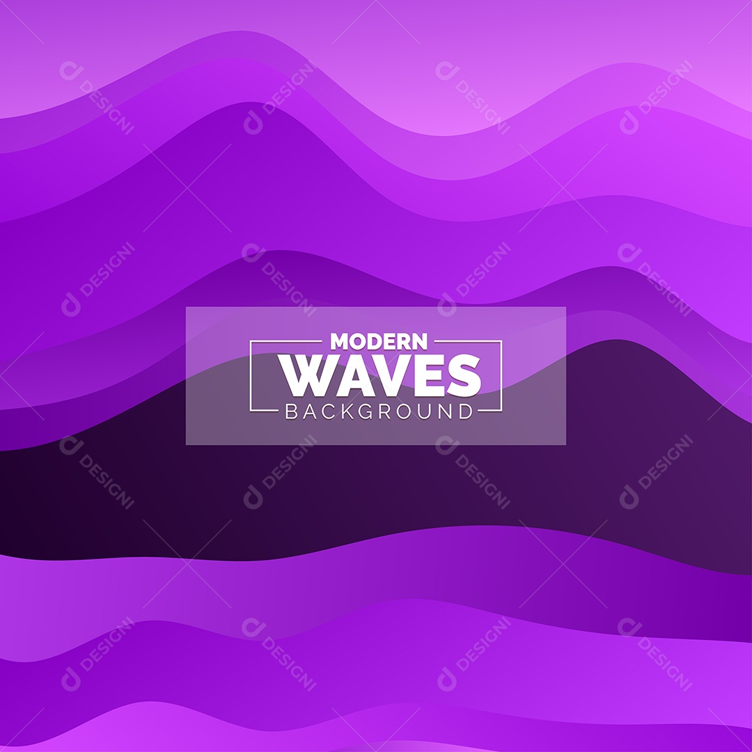 Plano de Fundo Ondas Modernas Roxo Ilustração Vetor EPS
