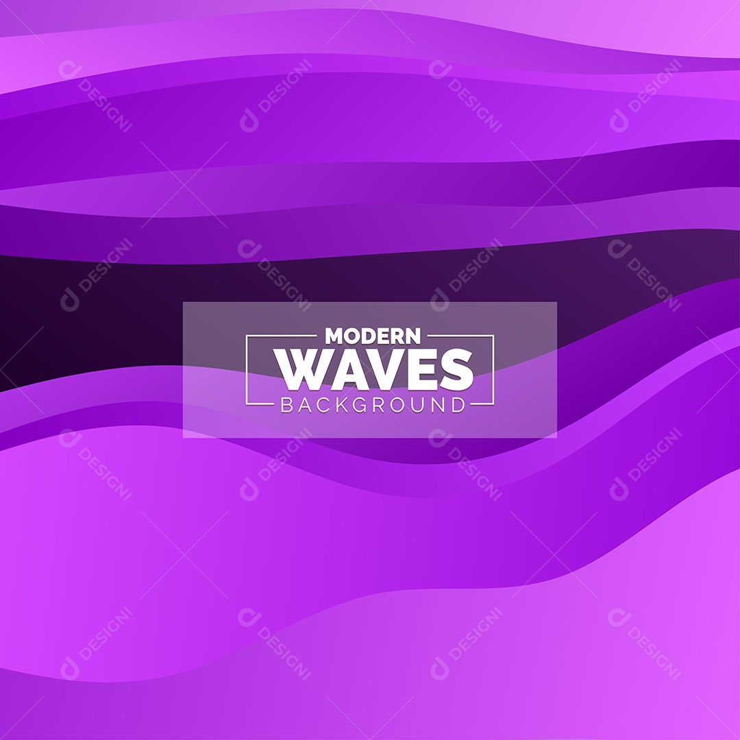 Plano de Fundo Ondas Modernas Roxo Ilustração Vetor EPS