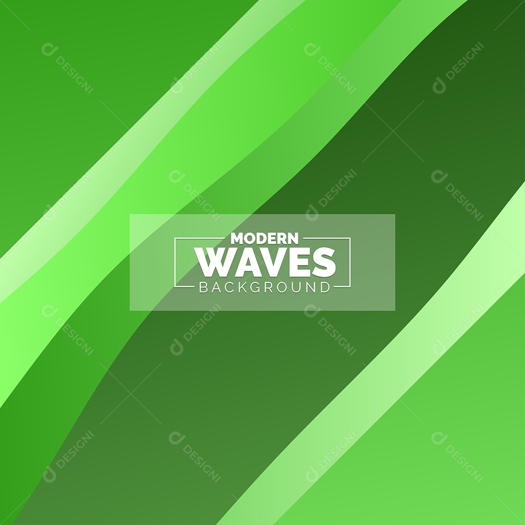 Plano de Fundo Ondas Modernas Verde Ilustração Vetor EPS