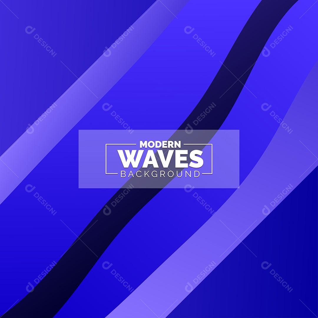 Plano de Fundo Ondas Modernas Azul Ilustração Vetor EPS
