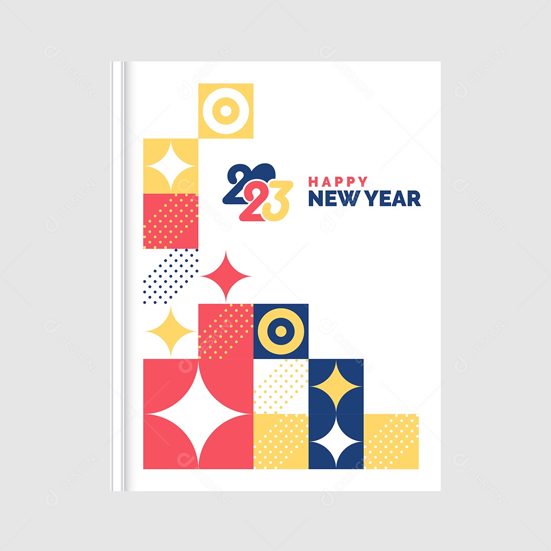 Fundo Abstrato Feliz Ano Novo 2023 Ilustração Vetor EPS