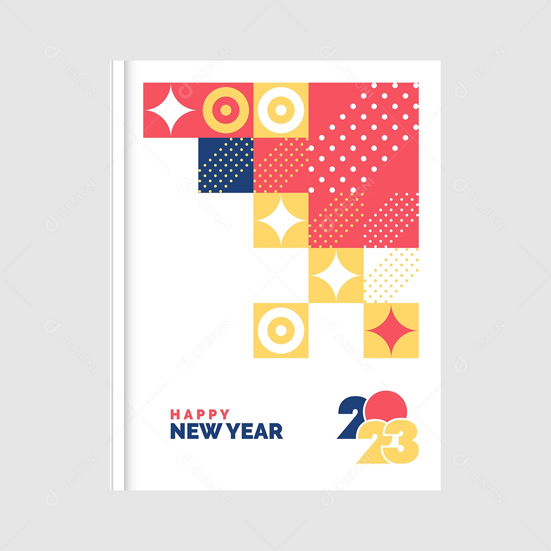 Fundo Abstrato Feliz Ano Novo 2023 Ilustração Vetor EPS