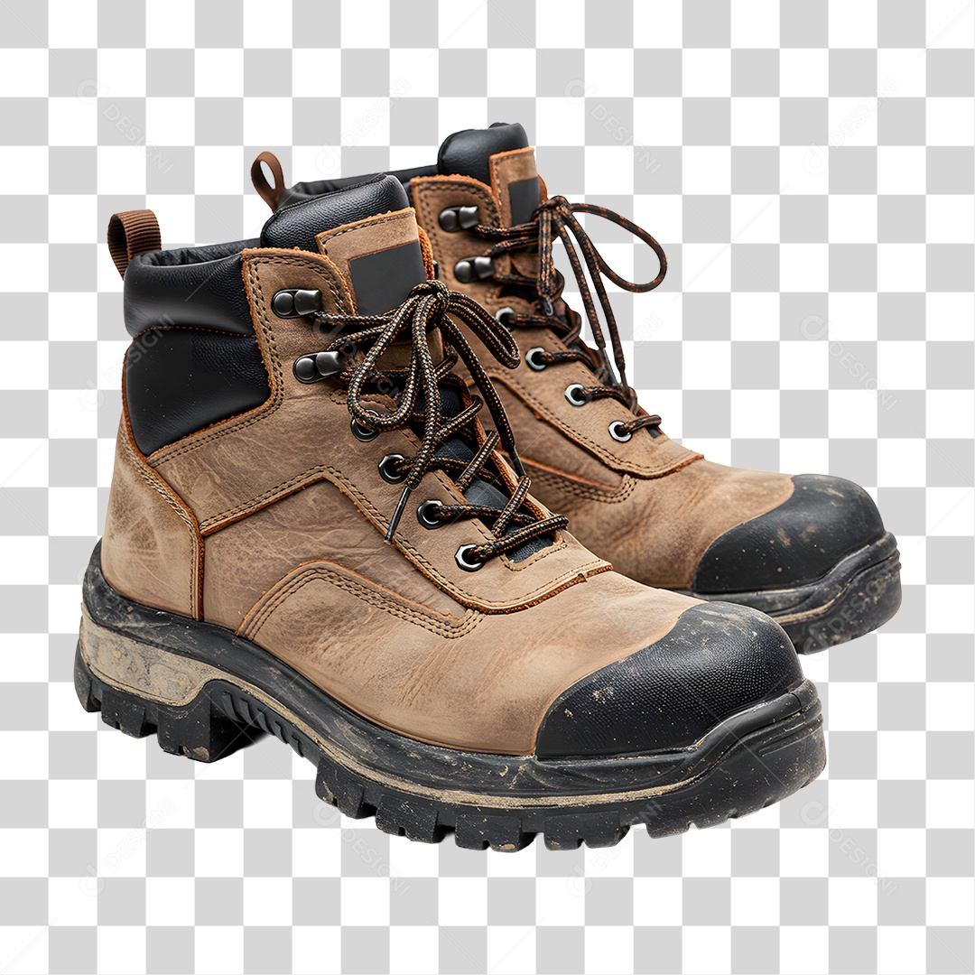 Botas de Couro PNG Transparente