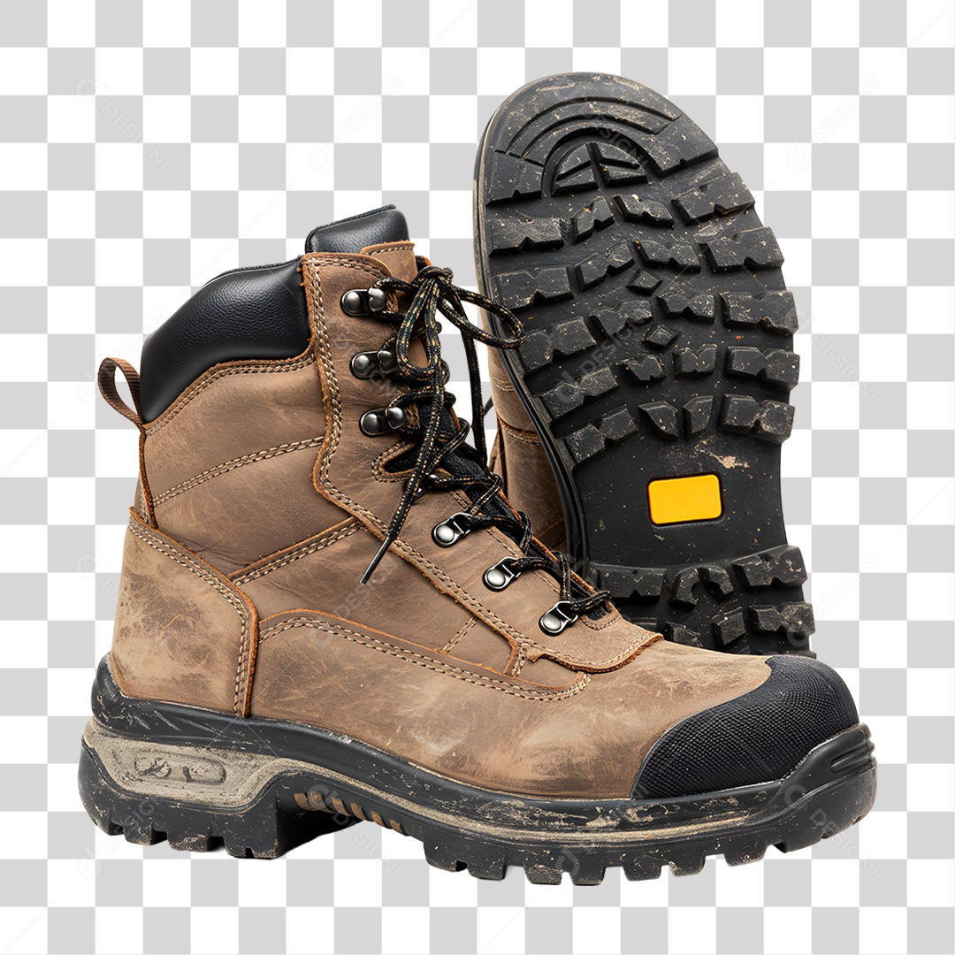 Botas de Couro PNG Transparente