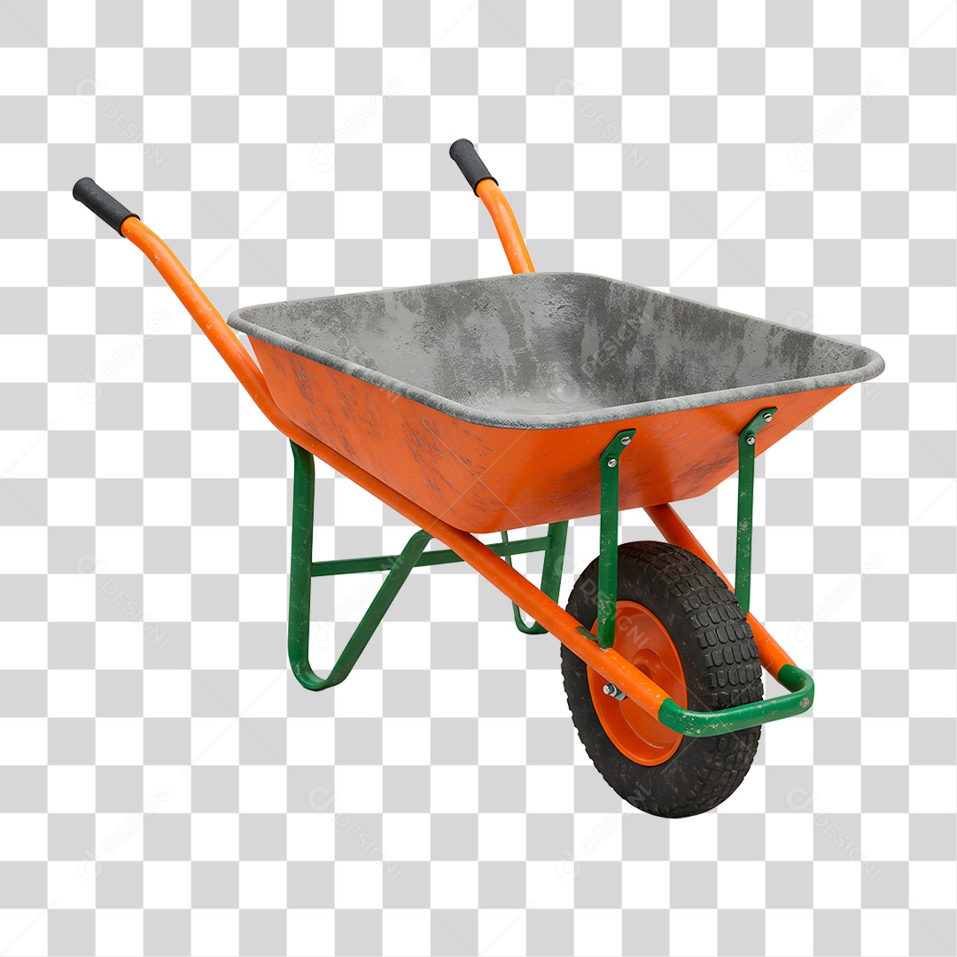 Carrinho de Mão PNG Transparente