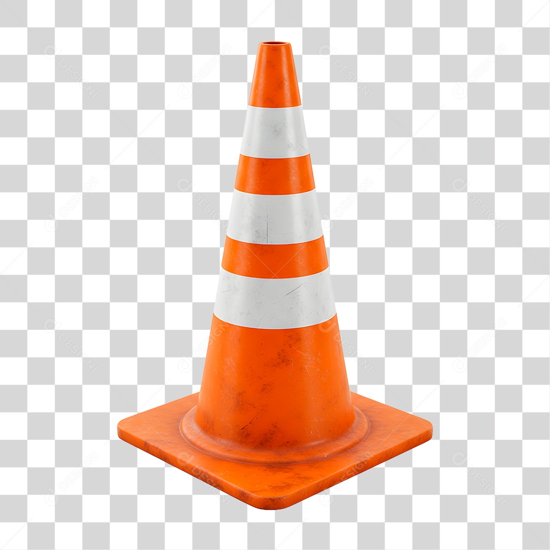 Cone de Sinalização PNG Transparente
