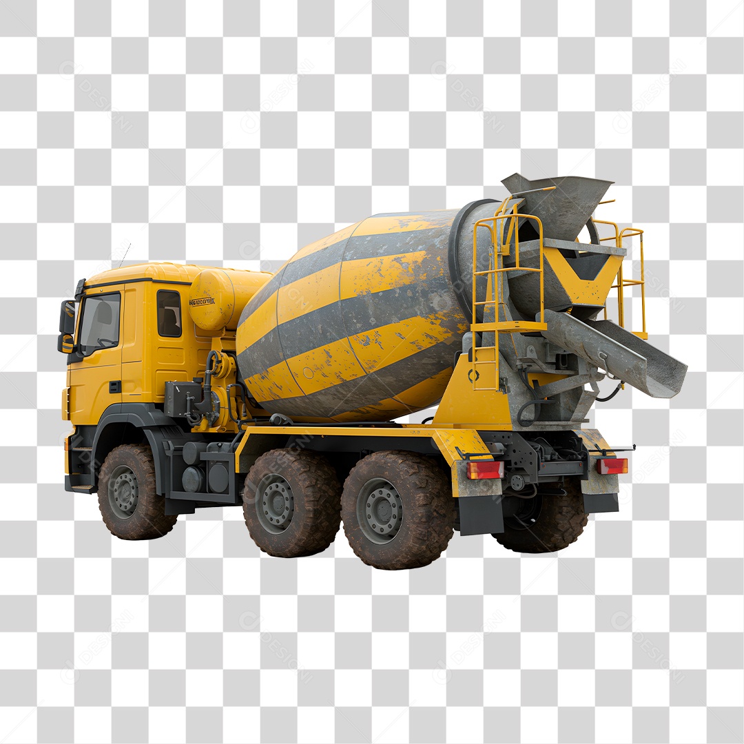 Caminhão Betoneira PNG Transparente