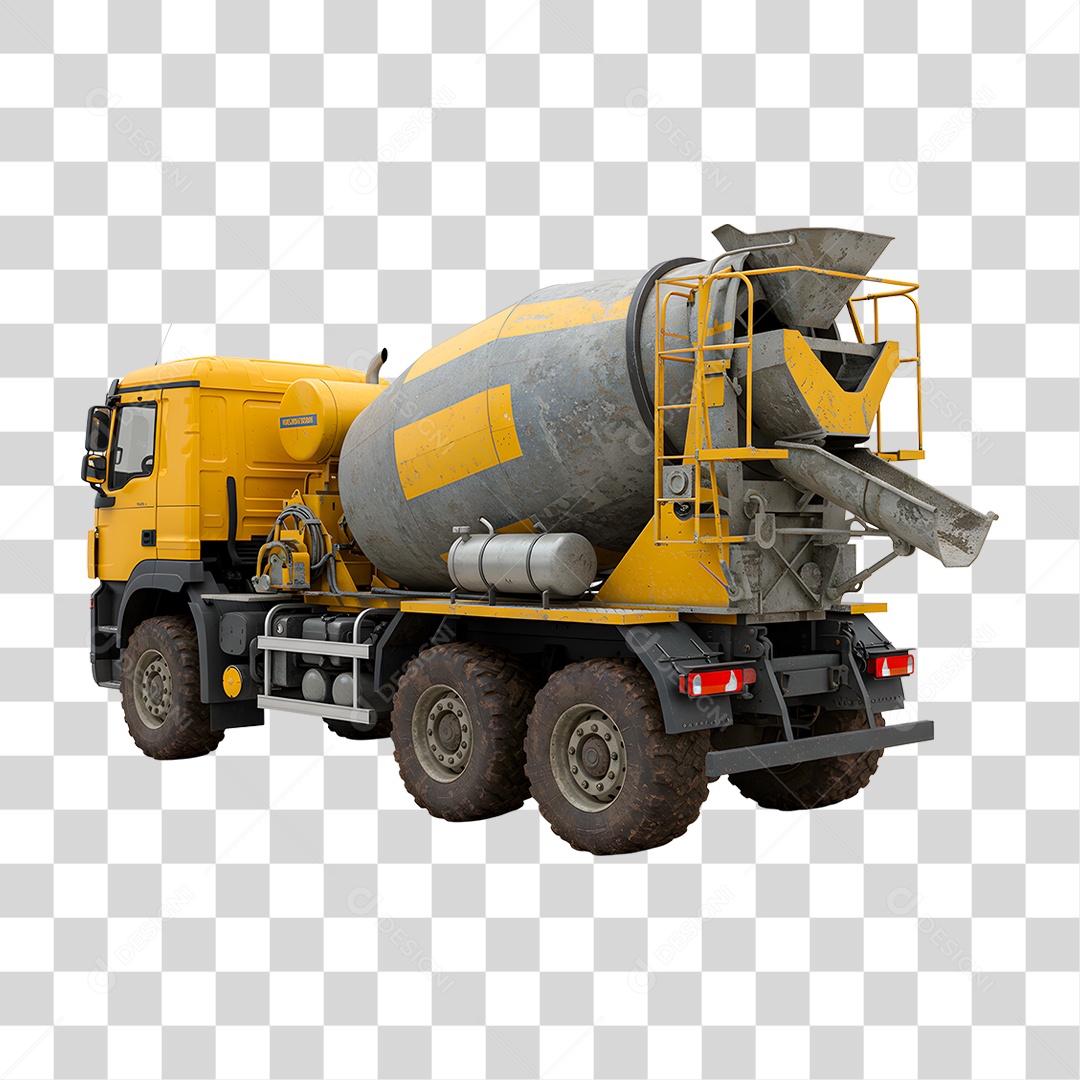 Caminhão Betoneira PNG Transparente