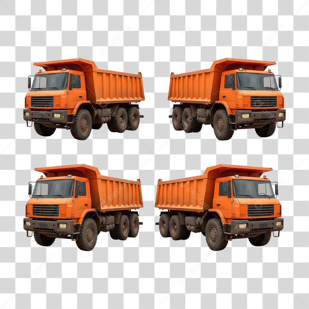 Caminhão Caçamba PNG Transparente