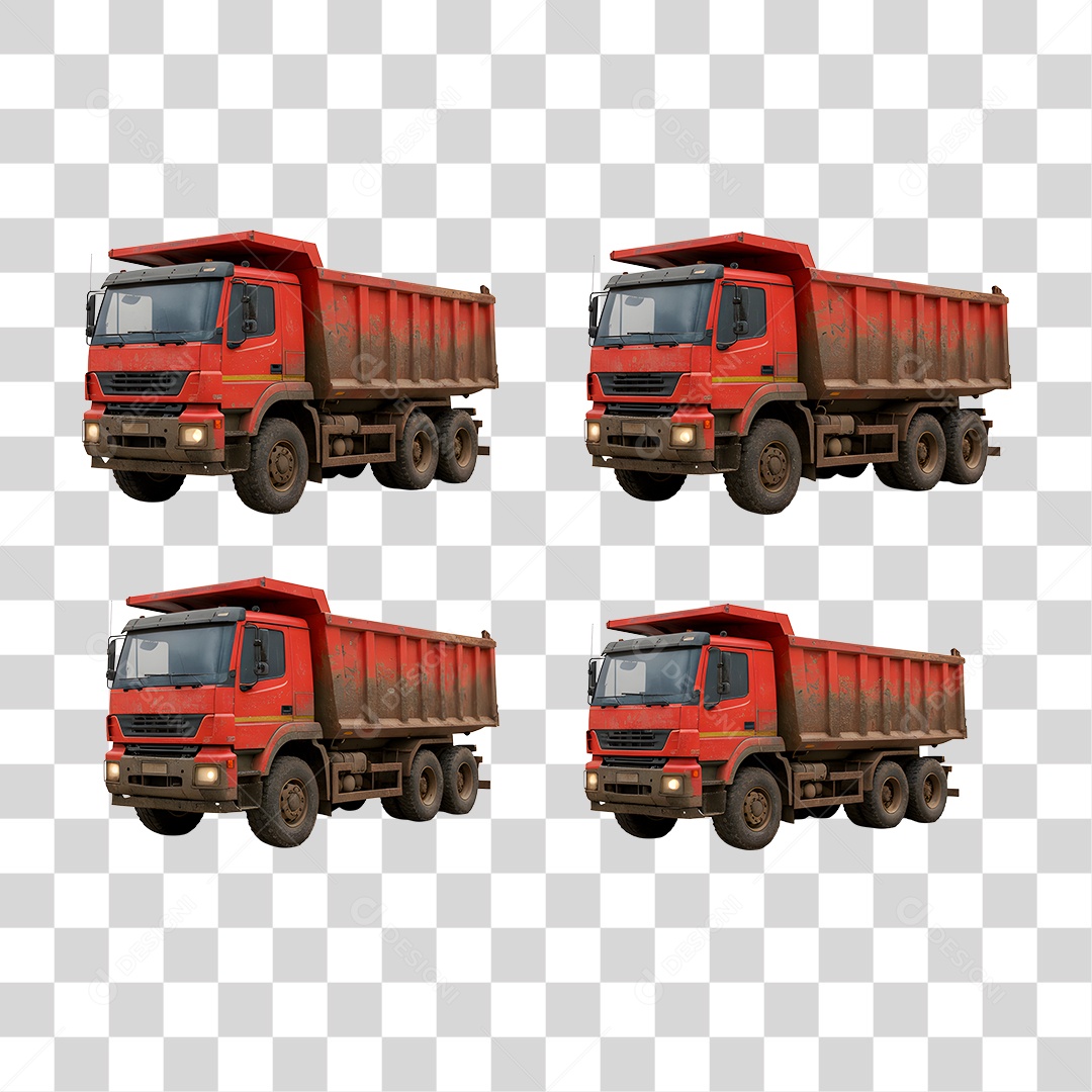 Caminhão Caçamba PNG Transparente