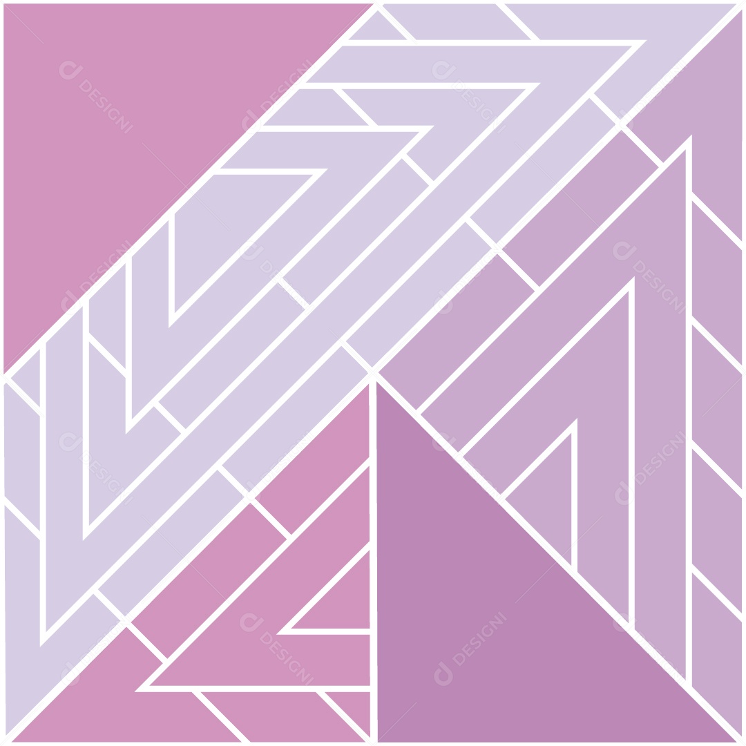 Padrão de Mosaico Geométrico Ilustração Vetor EPS