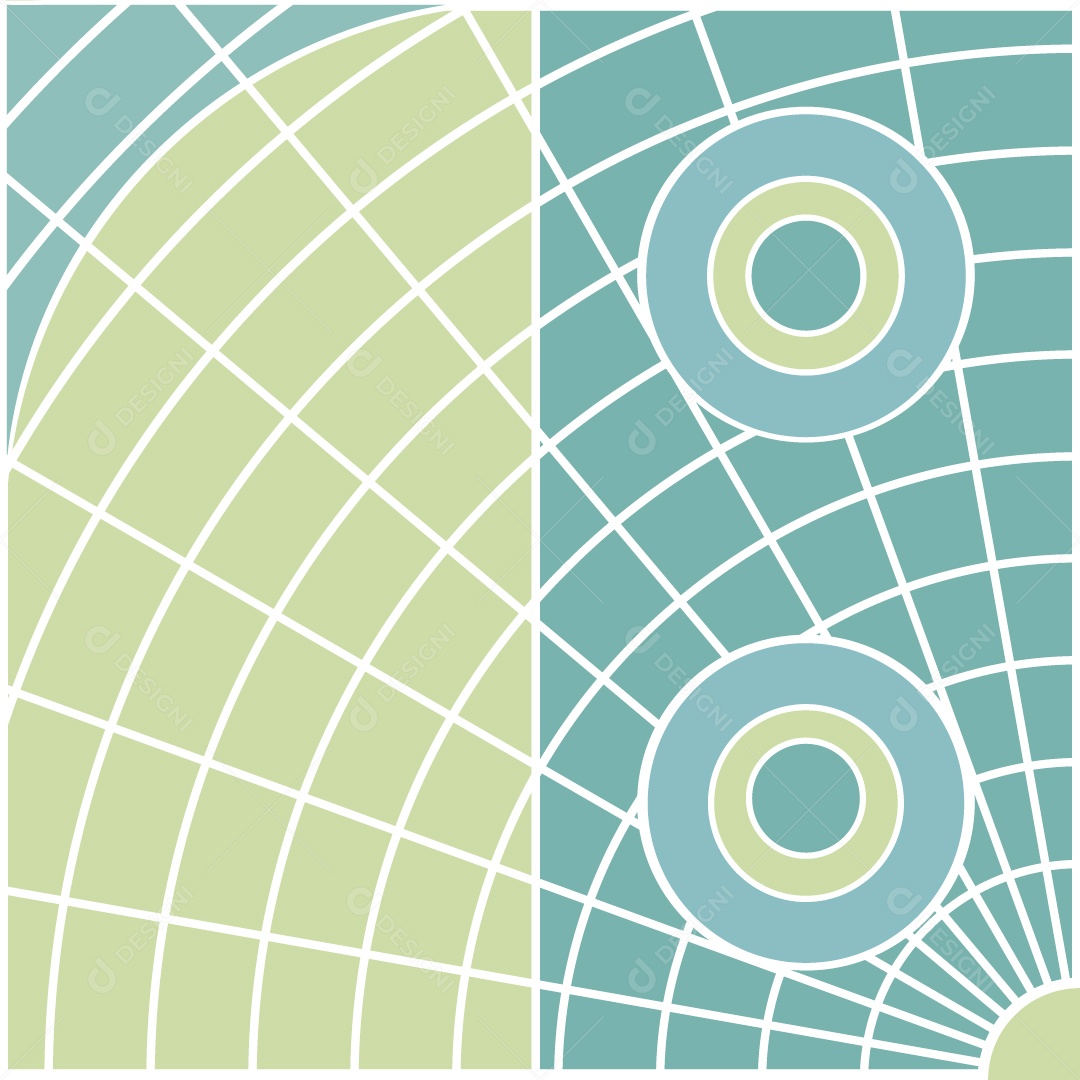 Padrão de Mosaico Geométrico Ilustração Vetor EPS