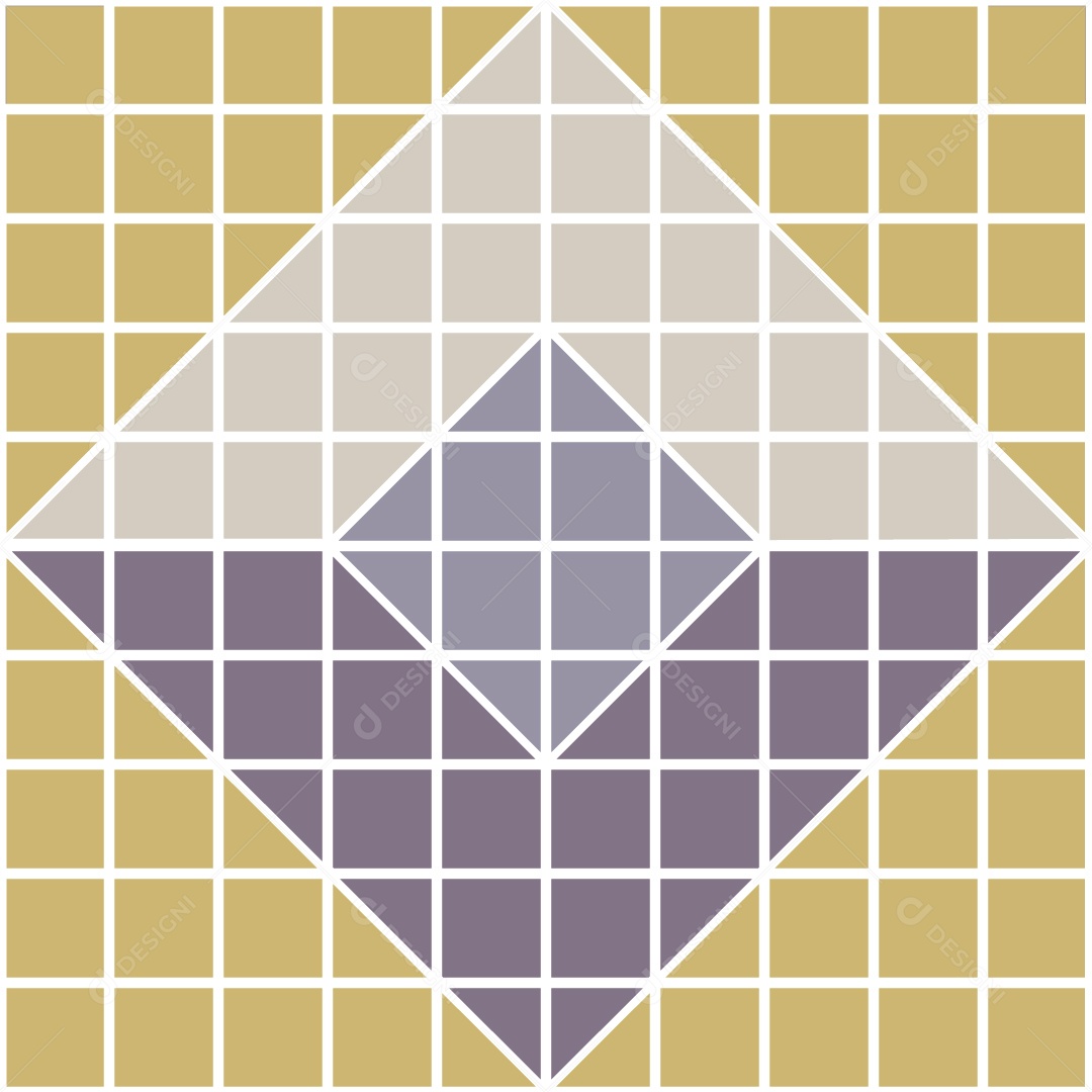 Padrão de Mosaico Geométrico Ilustração Vetor EPS