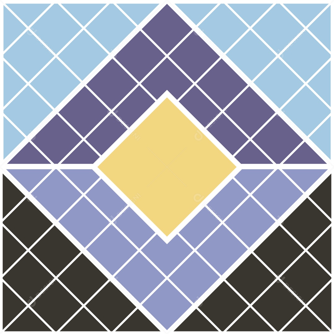 Padrão de Mosaico Geométrico Ilustração Vetor EPS