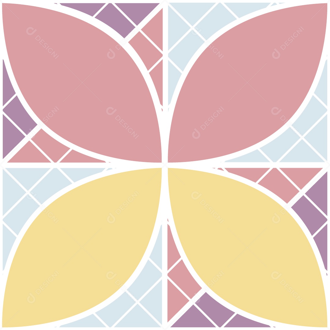 Padrão de Mosaico Geométrico Ilustração Vetor EPS