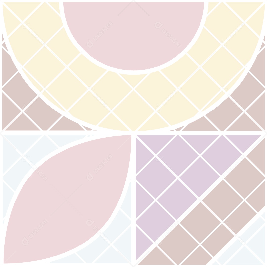 Padrão de Mosaico Geométrico Ilustração Vetor EPS