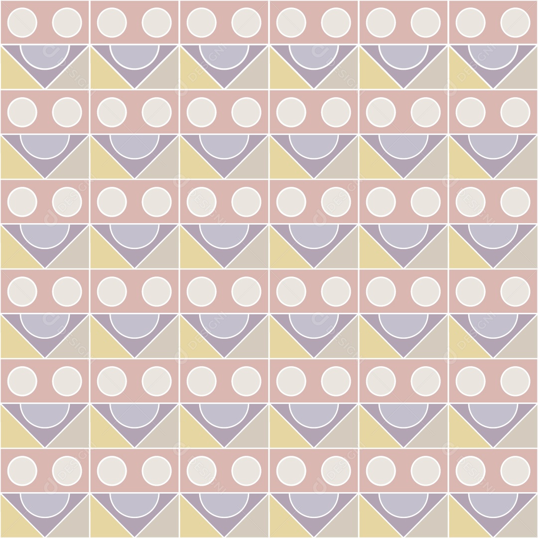 Padrão de Mosaico Geométrico Ilustração Vetor EPS