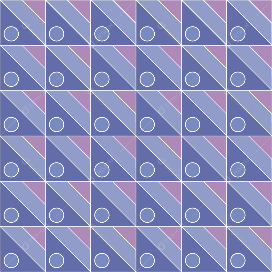 Padrão de Mosaico Geométrico Ilustração Vetor EPS