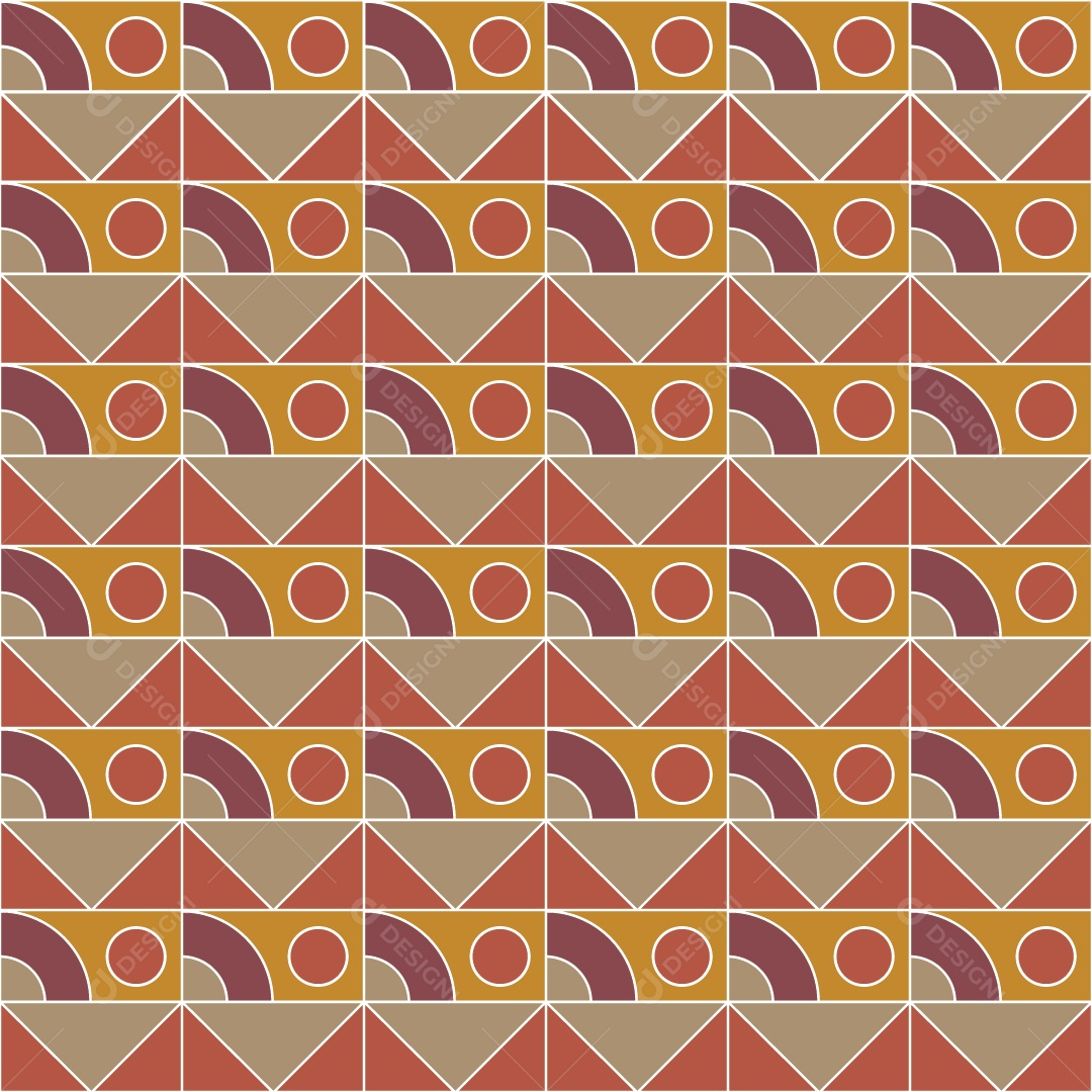 Padrão de Mosaico Geométrico Ilustração Vetor EPS