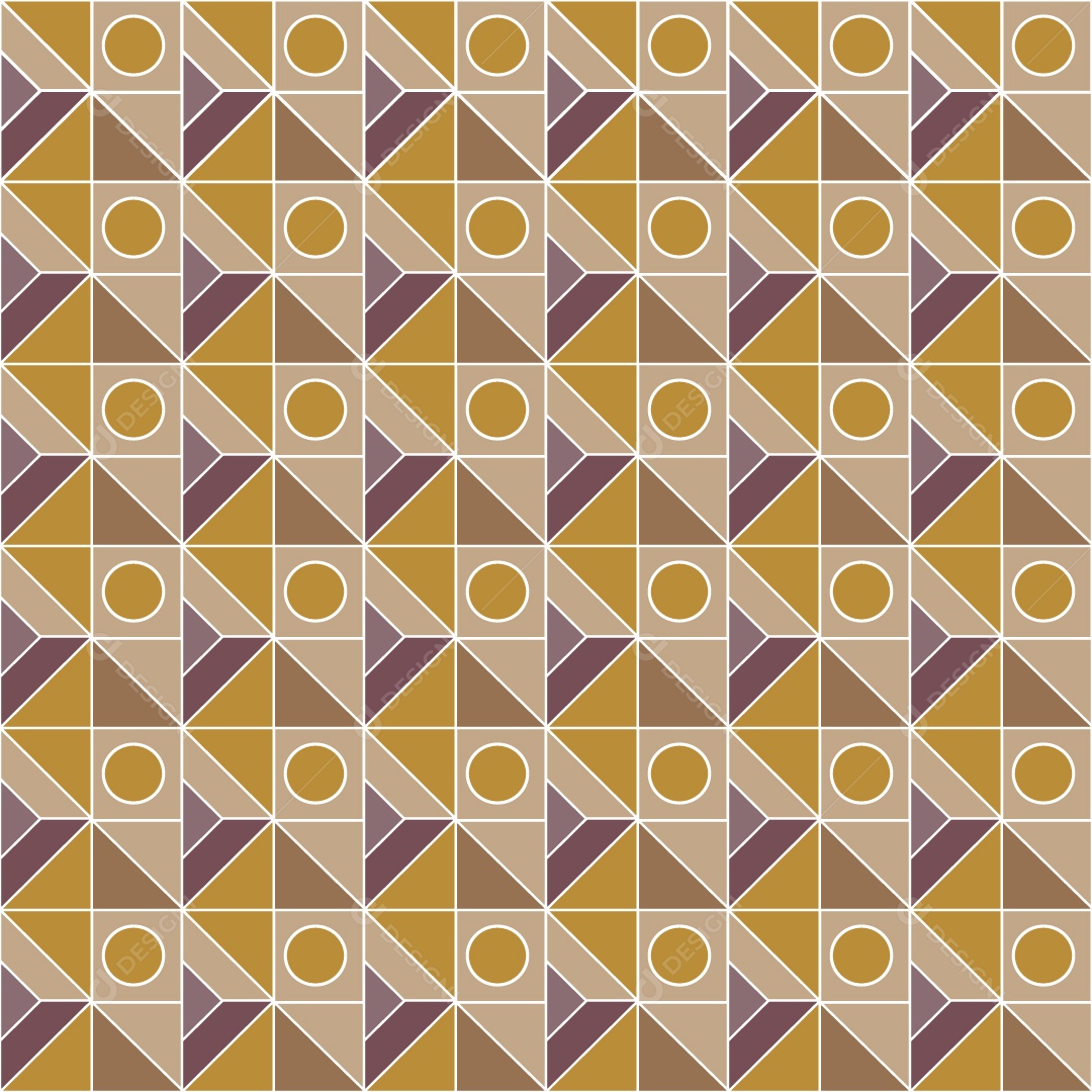 Padrão de Mosaico Geométrico Ilustração Vetor EPS