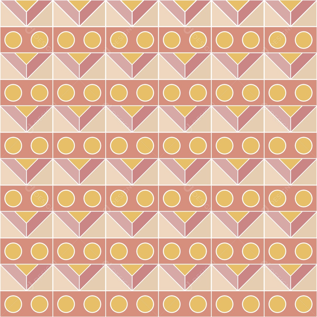 Padrão de Mosaico Geométrico Ilustração Vetor EPS