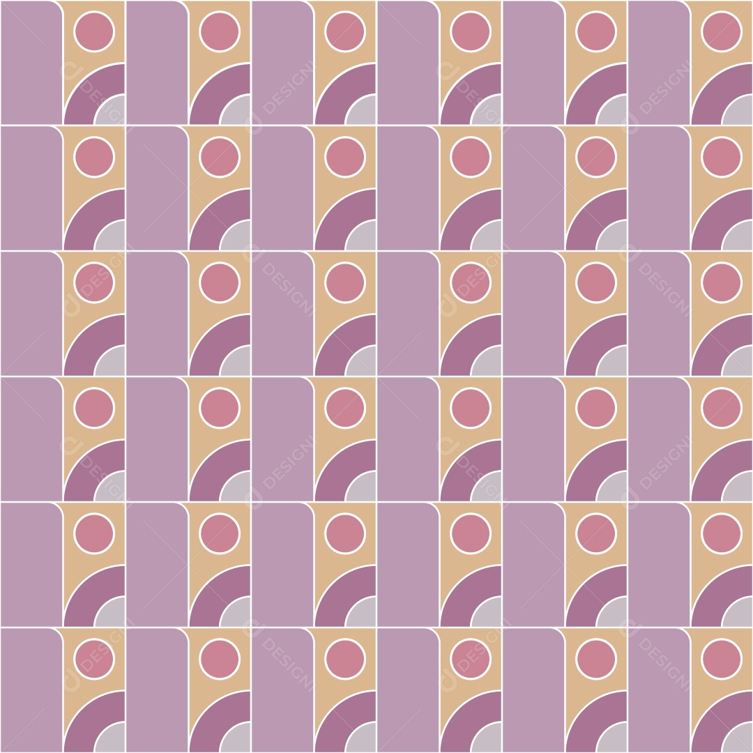 Padrão de Mosaico Geométrico Ilustração Vetor EPS