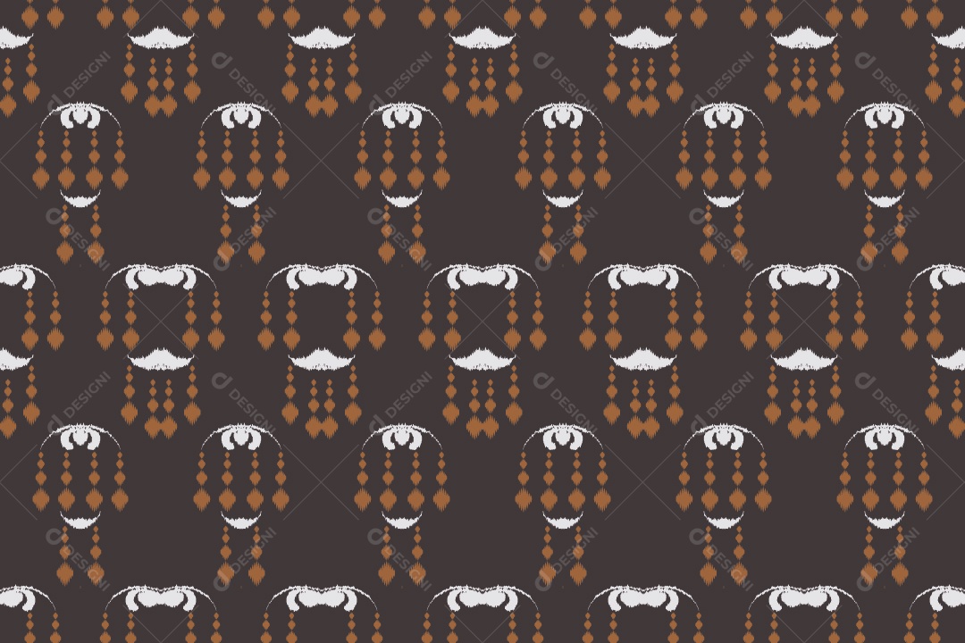 Padrão Tribal Tradicional Ilustração Vetor EPS