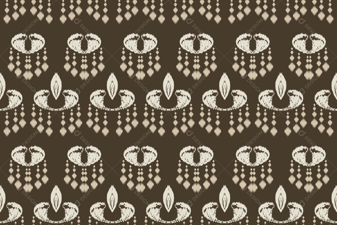 Padrão Tribal Tradicional Ilustração Vetor EPS