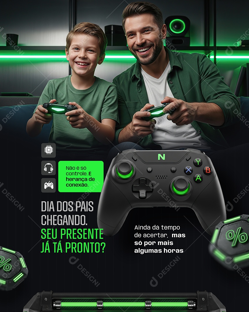 Oferta Dia Dos Pais Seu Presente Já Está Pronto Social Media PSD Editável