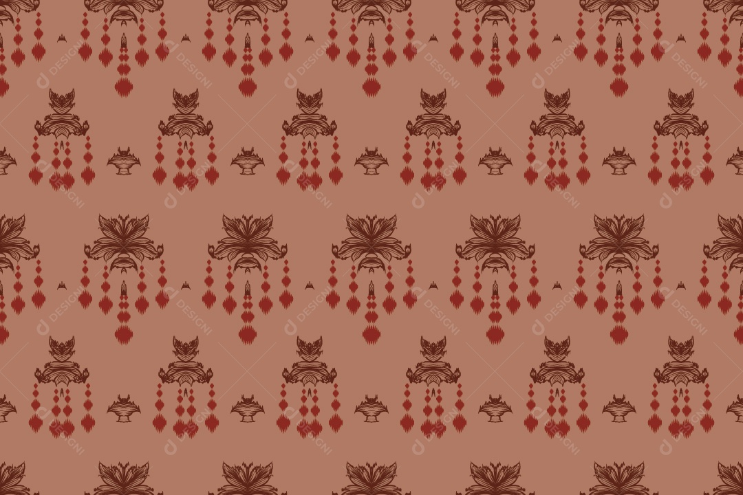 Padrão Tribal Tradicional Ilustração Vetor EPS