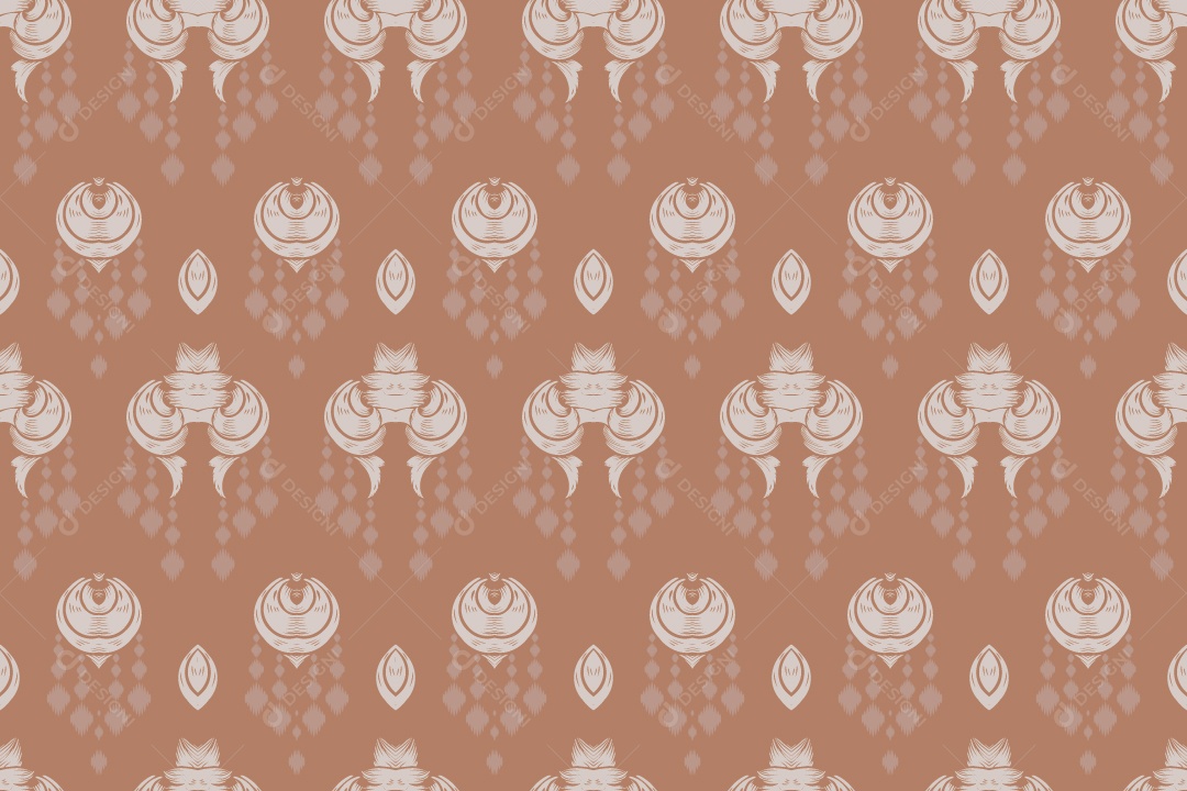 Padrão Tribal Tradicional Ilustração Vetor EPS