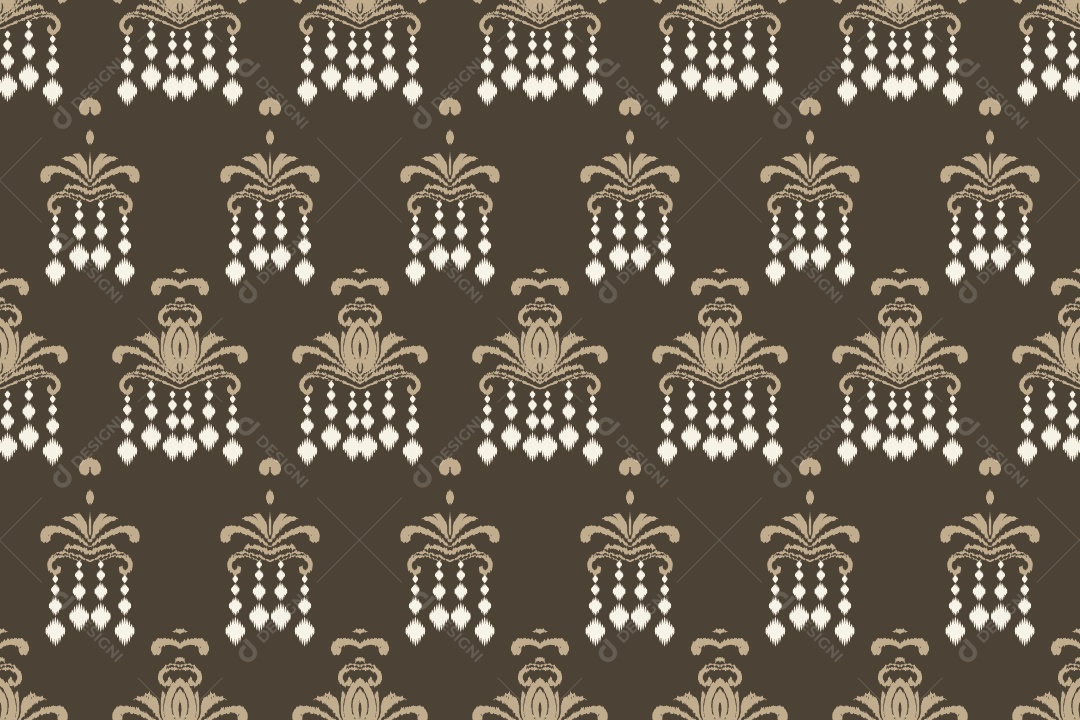 Padrão Tribal Tradicional Ilustração Vetor EPS