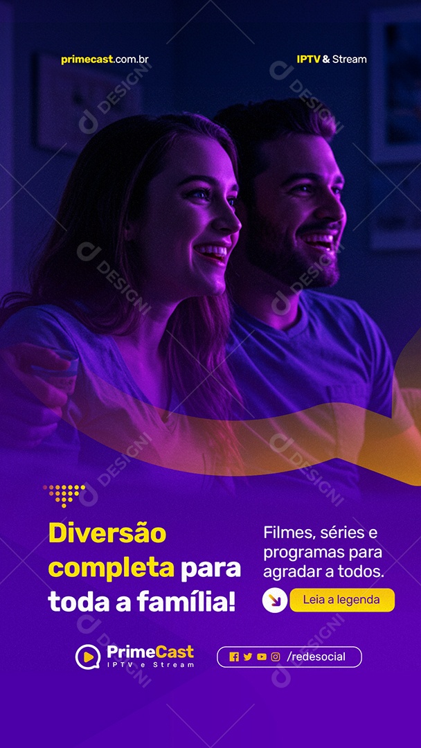 Story IPTV Diversão Completa Social Media PSD Editável