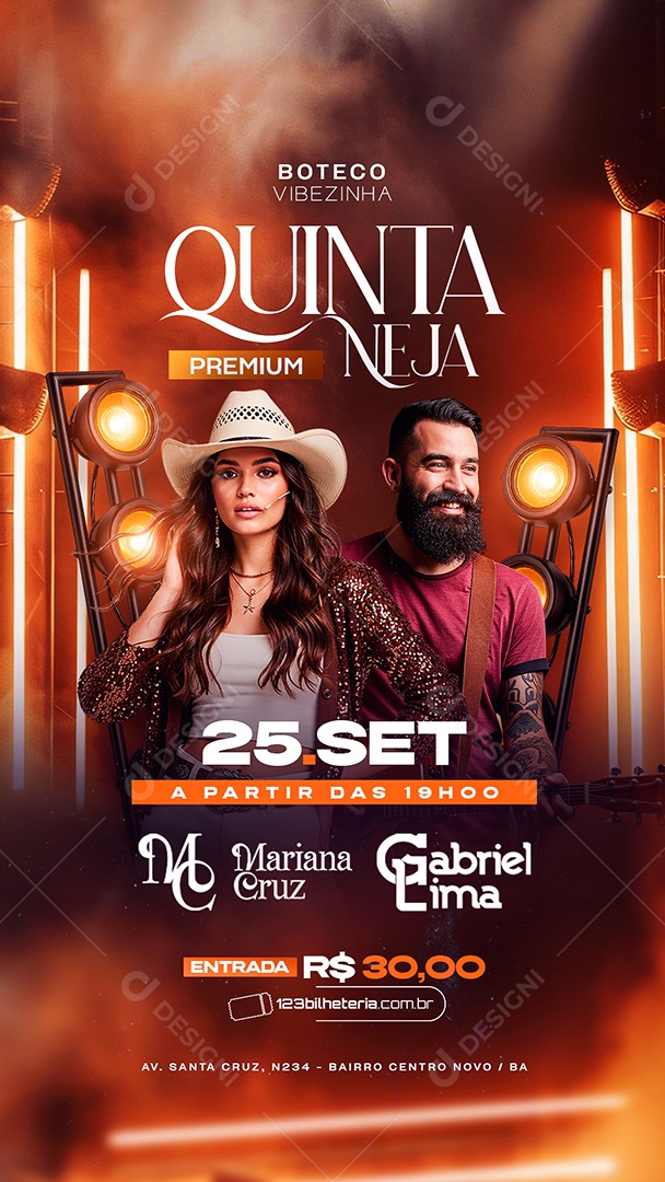 Story Flyer Quinta Neja Premium Social Media PSD Editável