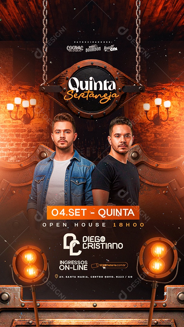 Story Flyer Quinta Sertaneja Social Media PSD Editável