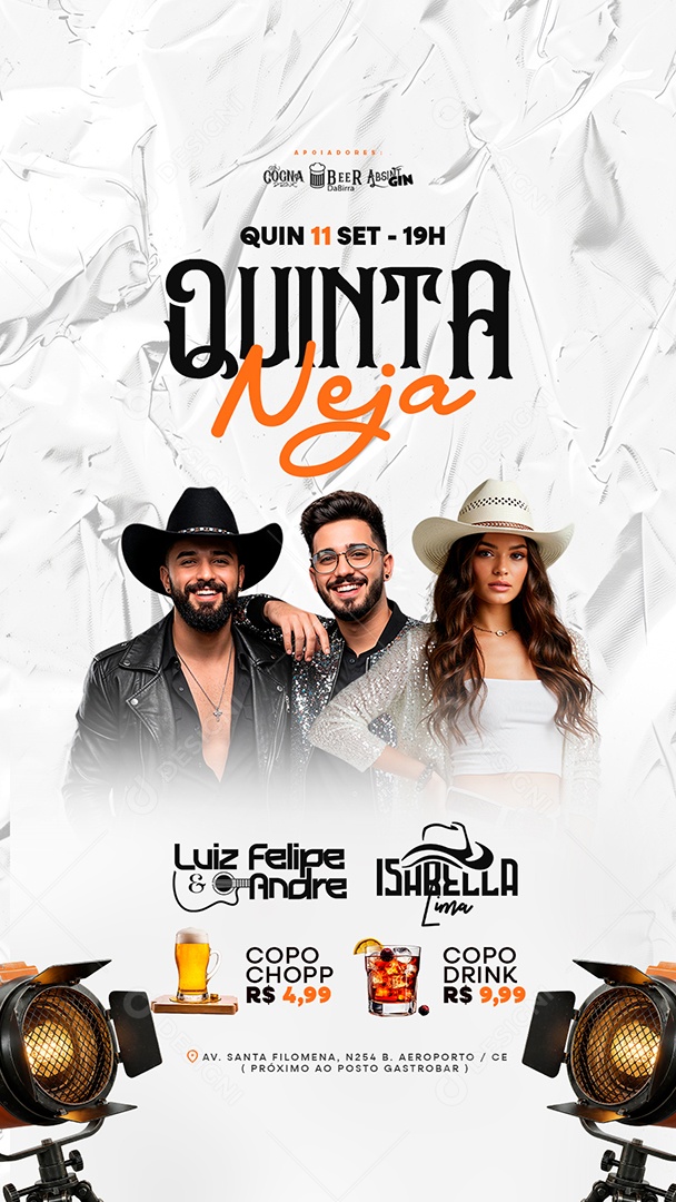 Story Flyer Quinta Neja Social Media PSD Editável